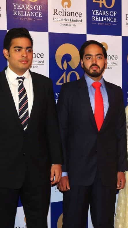 Akash and Anant Ambani Net Worth