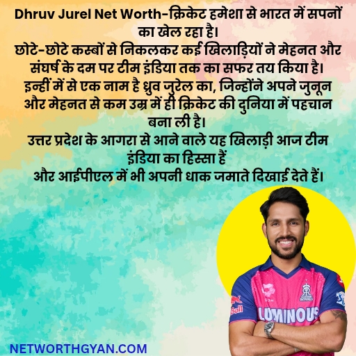 Dhruv Jurel Net Worth